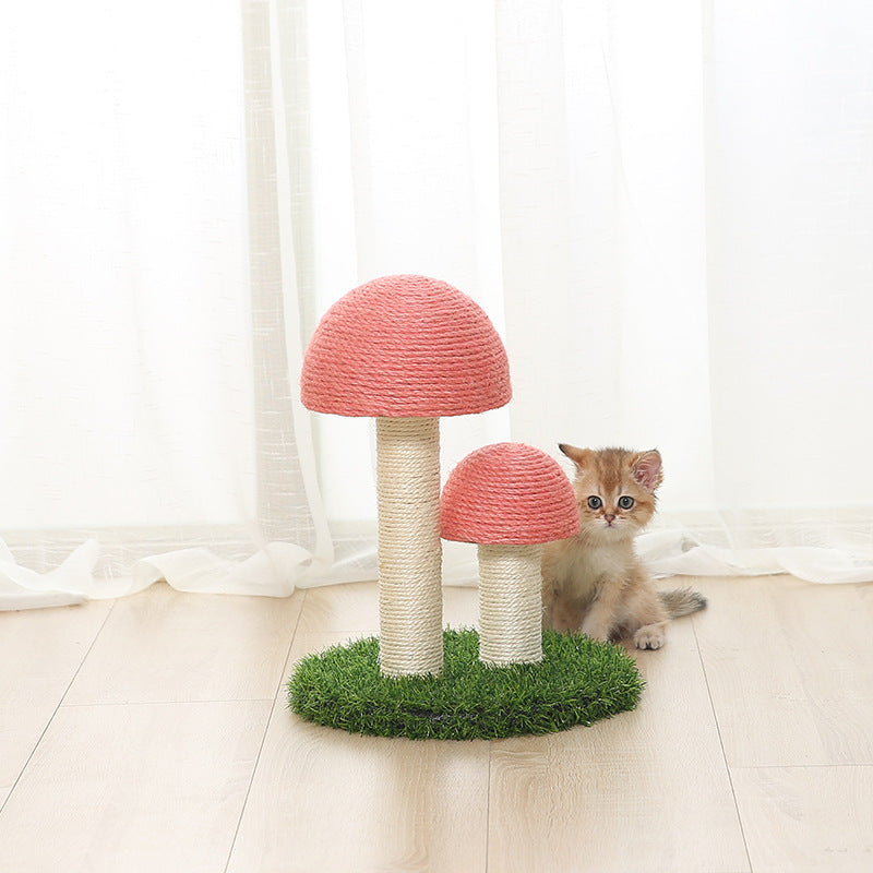 KFX-9081021 Natural Linen Cat Scratching Post with Cotton Rope and Various Styles