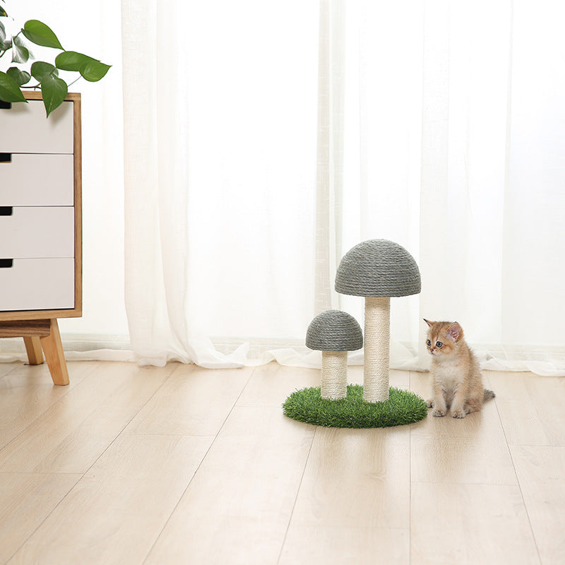 KFX-9081021 Natural Linen Cat Scratching Post with Cotton Rope and Various Styles