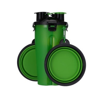 KFX-9083581 Portable Pet Water Cup with Folding Bowl - BPA-Free PP and TPE Material - 23cm Height, 11cm Diameter
