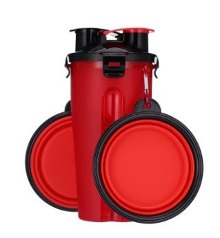 KFX-9083581 Portable Pet Water Cup with Folding Bowl - BPA-Free PP and TPE Material - 23cm Height, 11cm Diameter