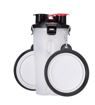 KFX-9083581 Portable Pet Water Cup with Folding Bowl - BPA-Free PP and TPE Material - 23cm Height, 11cm Diameter