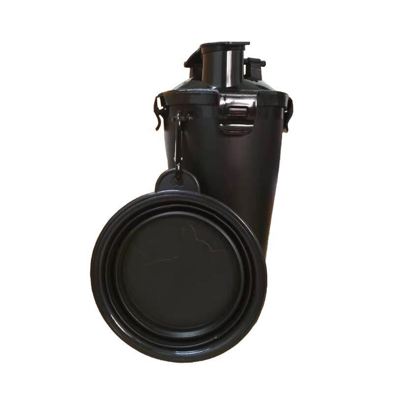 KFX-9083581 Portable Pet Water Cup with Folding Bowl - BPA-Free PP and TPE Material - 23cm Height, 11cm Diameter