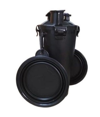 KFX-9083581 Portable Pet Water Cup with Folding Bowl - BPA-Free PP and TPE Material - 23cm Height, 11cm Diameter