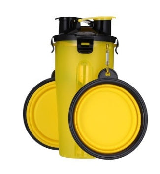 KFX-9083581 Portable Pet Water Cup with Folding Bowl - BPA-Free PP and TPE Material - 23cm Height, 11cm Diameter