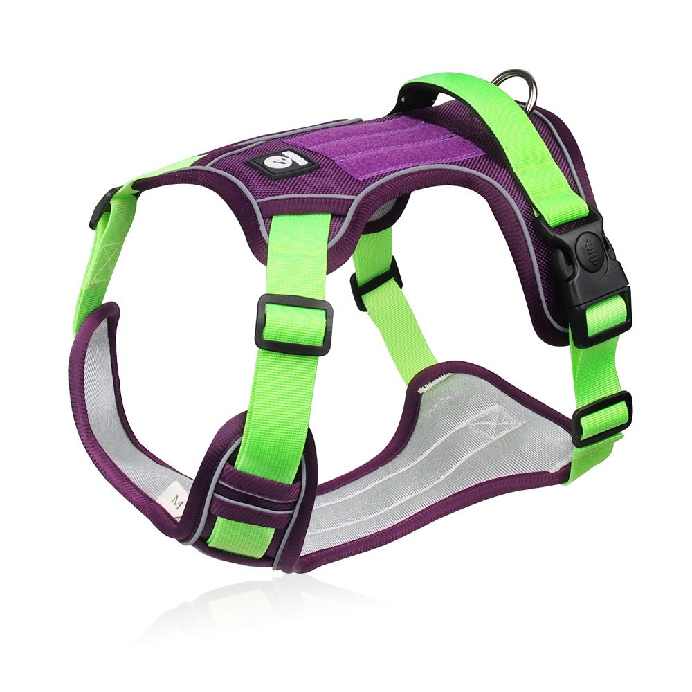 KFX-9086781 Adjustable Pet Dog Chest Strap in Various Colors - Durable Oxford Cloth