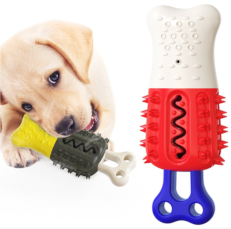 KFX-9088317 Cooling and Cleaning Teeth Multifunctional Dog Chew Toy with Chew-Resistant Popsicle