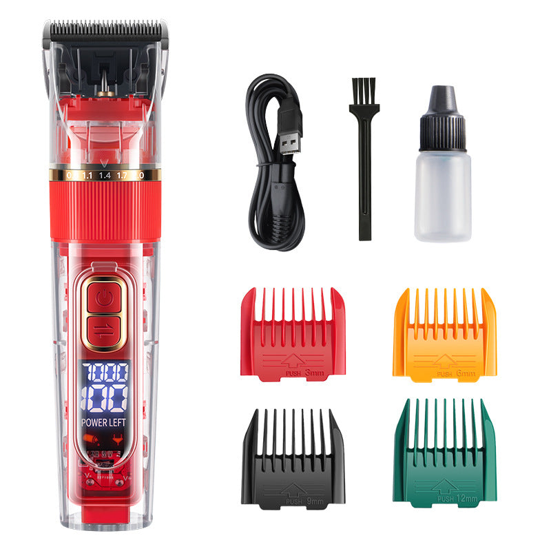 KFX-9089085 Waterproof Pet Hair Trimmer Set for Cats, Dogs, and Rabbits with Adjustable Speed and Titanium Ceramic Blades