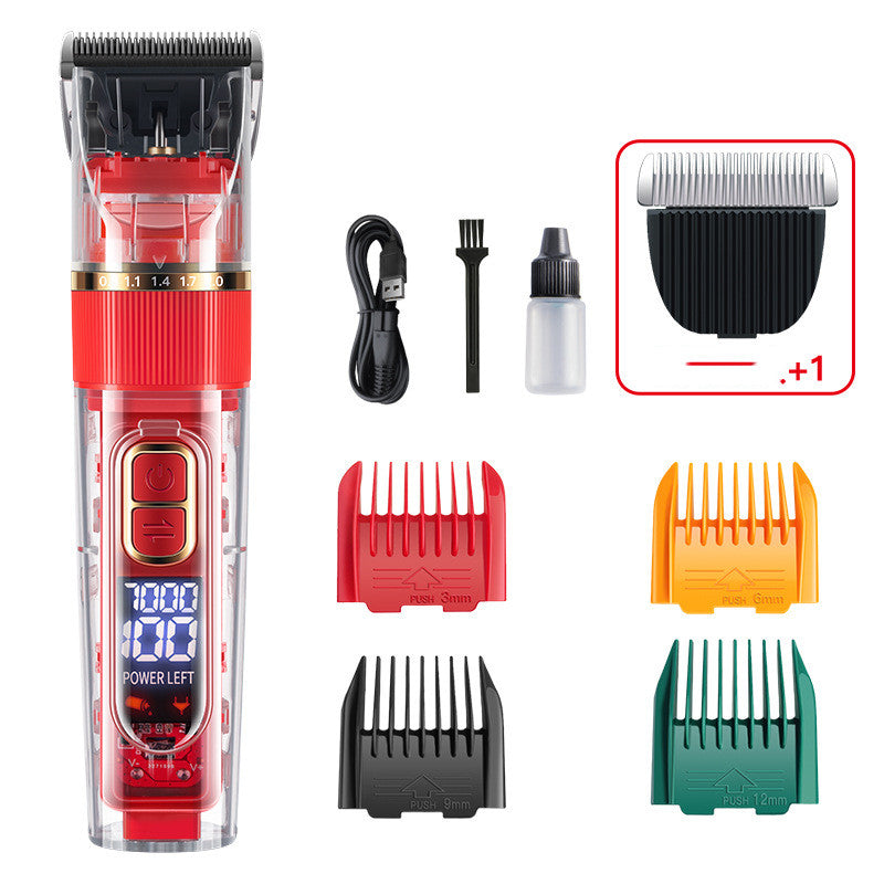KFX-9089085 Waterproof Pet Hair Trimmer Set for Cats, Dogs, and Rabbits with Adjustable Speed and Titanium Ceramic Blades