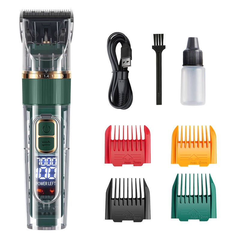KFX-9089085 Waterproof Pet Hair Trimmer Set for Cats, Dogs, and Rabbits with Adjustable Speed and Titanium Ceramic Blades