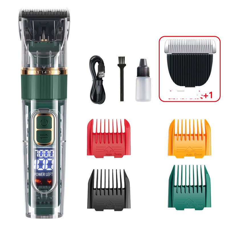 KFX-9089085 Waterproof Pet Hair Trimmer Set for Cats, Dogs, and Rabbits with Adjustable Speed and Titanium Ceramic Blades