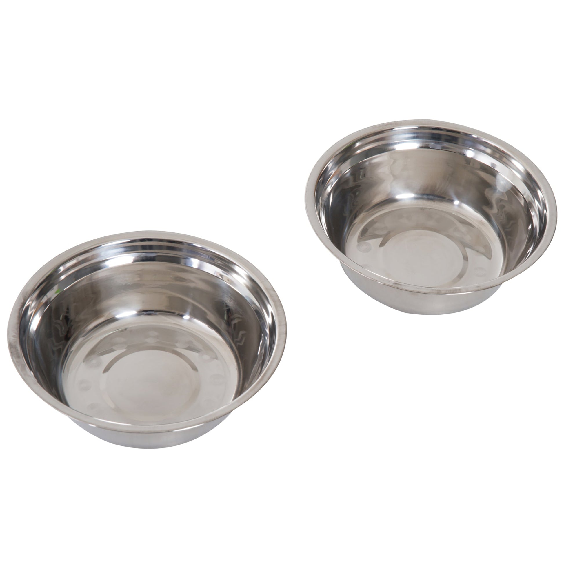 KFX-9089469 Elevated Pet Feeding Station with Two Stainless Steel Bowls - Black 23" Wooden Design