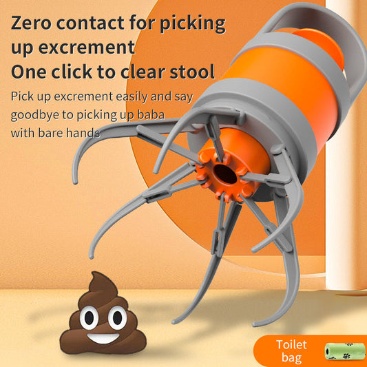 KFX-9089725 Cartoon Pet Toilet Holder and Waste Bag Shovel for Outdoor Cleanup