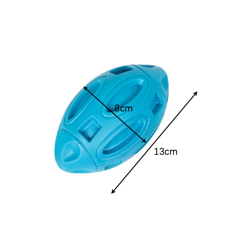 KFX-9090749 Durable Rubber Chew Ball with Squeaker for Medium and Large Dogs, Ideal for Aggressive Chewers