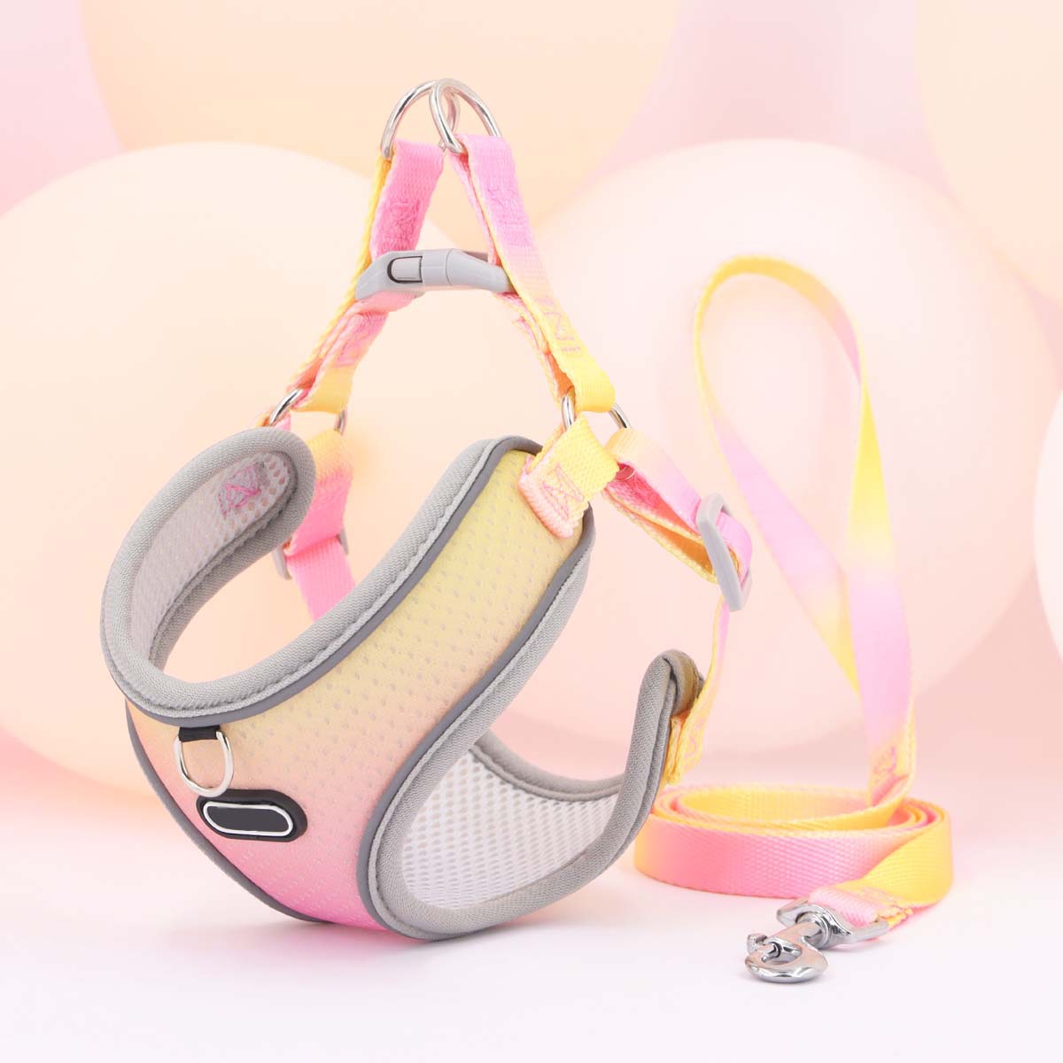 KFX-9091645 Lightweight Polyester Pet Chest Strap with Leash - Multiple Color Options