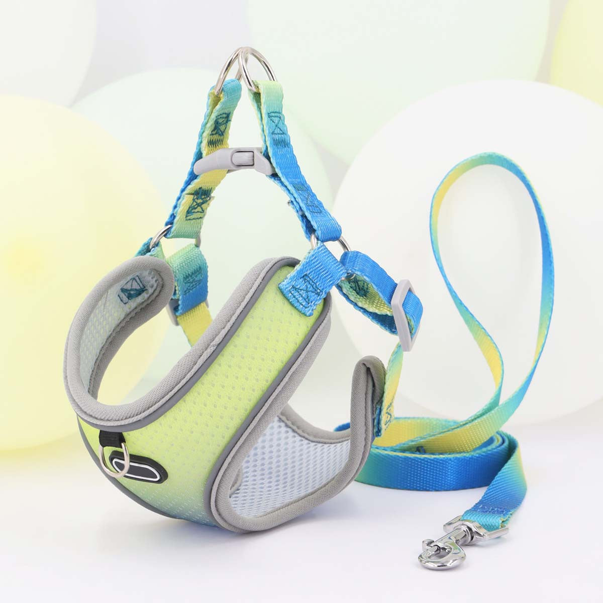 KFX-9091645 Lightweight Polyester Pet Chest Strap with Leash - Multiple Color Options
