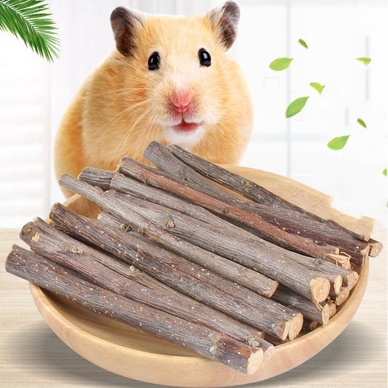 KFX-9091901 Dried Apple Branch Treats for Rabbits, Chinchillas, and Hamsters - 100g