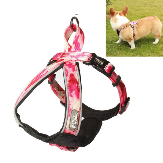 KFX-9092541 Comfortable Nylon Dog Walking Chest Strap, Size L, Adjustable Fit for All Breeds, Load Bearing 192 kg