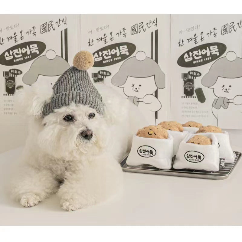 KFX-9092925 Vegetable Balls Plush Sniffing Toy for Dogs - Sounding Pet Interaction