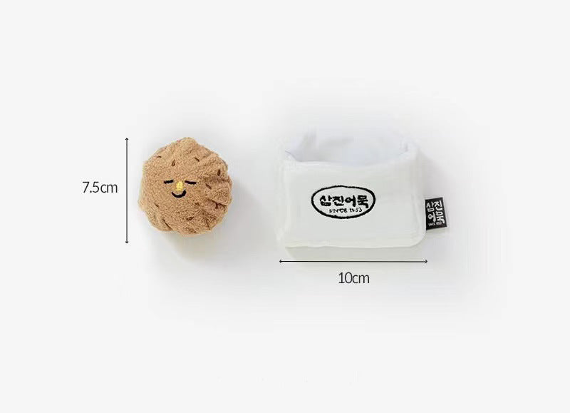 KFX-9092925 Vegetable Balls Plush Sniffing Toy for Dogs - Sounding Pet Interaction