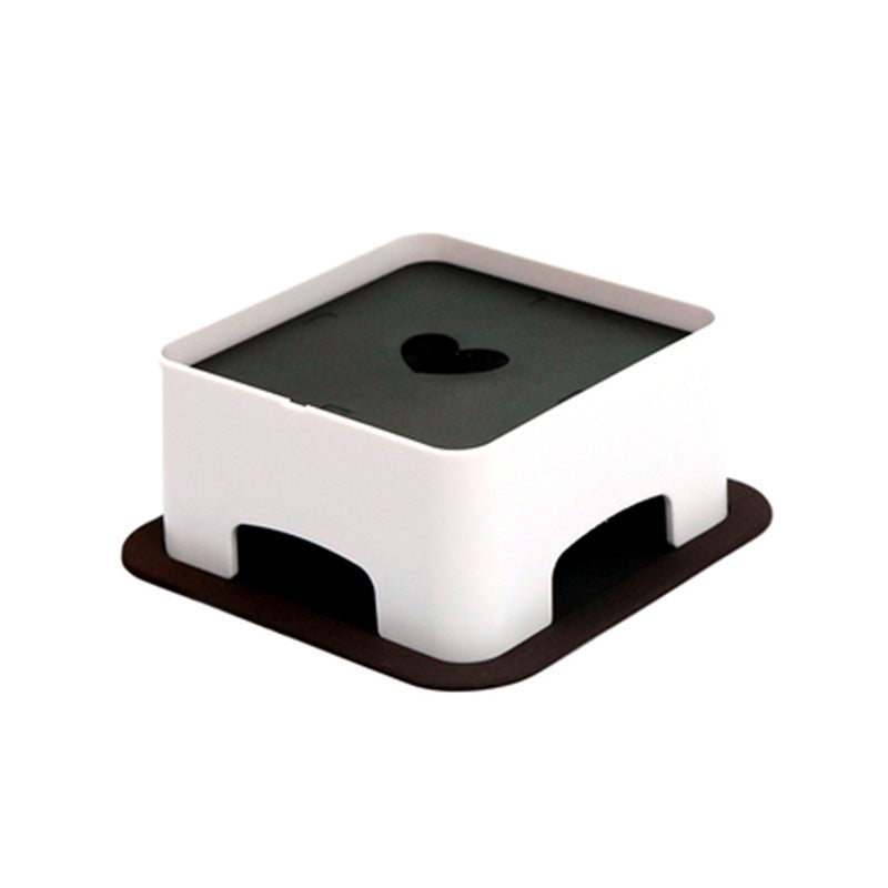 KFX-9093437 Ceramic Pet Bowl with Dining Table and Silicone Mat for Cats and Small to Medium Dogs