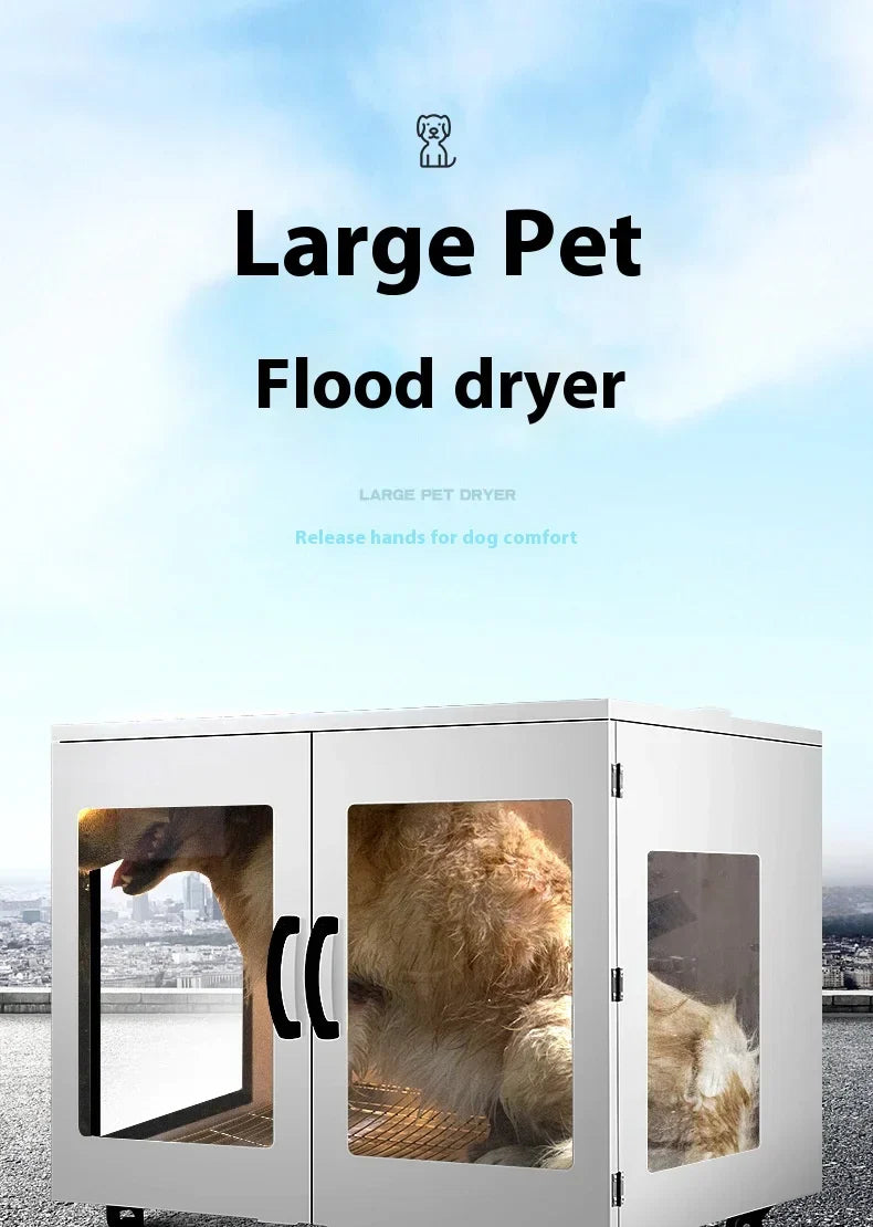 KFX-909651 Eco-Friendly Large Air Dryer for Dogs and Cats - Electric Plastic Pet Bathing and Cleaning Tool