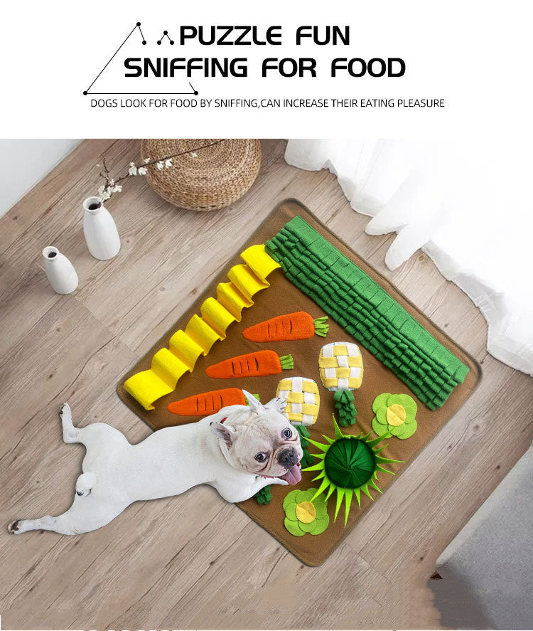KFX-9100861 Pastoral Pet Sniffing Pad for Relaxation and Engagement, 60.5cm x 60.5cm