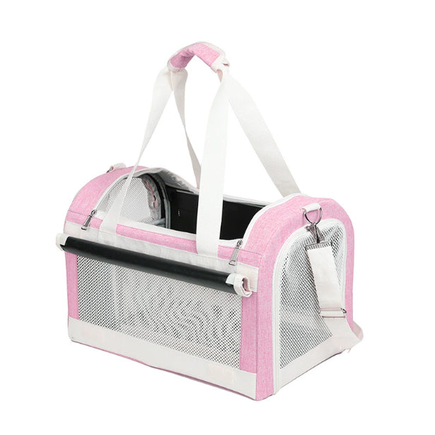 KFX-9101245 Multi-Pet Portable Outdoor Carrier Stroller for Cats and Dogs, Breathable Oxford Cloth Design
