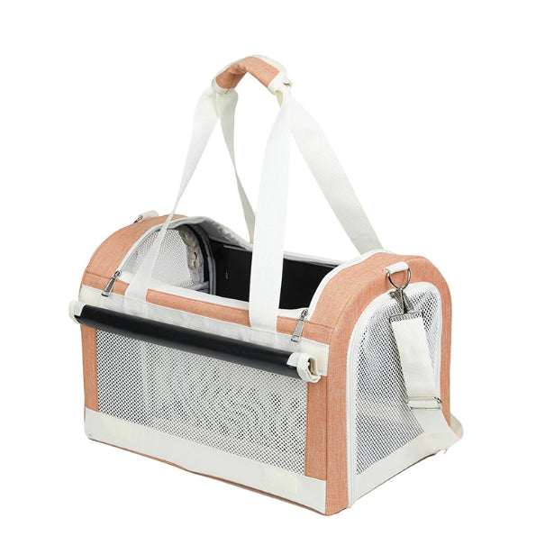 KFX-9101245 Multi-Pet Portable Outdoor Carrier Stroller for Cats and Dogs, Breathable Oxford Cloth Design