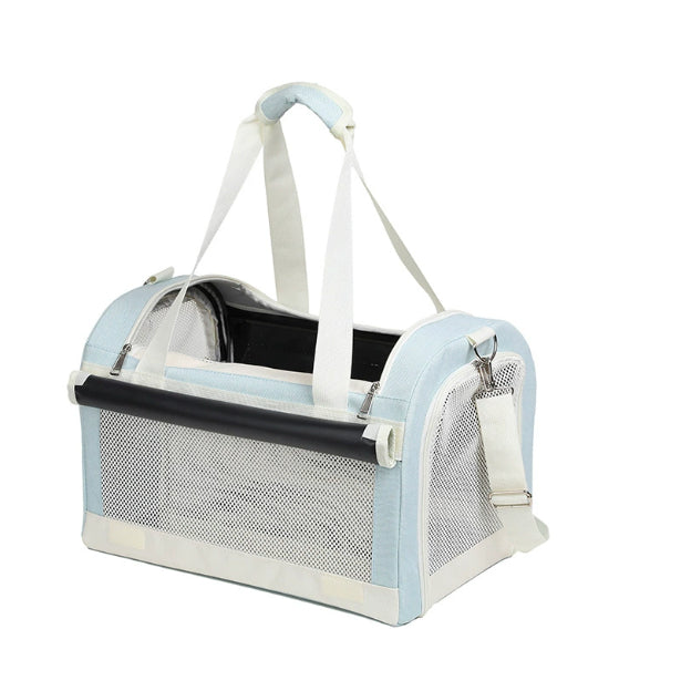 KFX-9101245 Multi-Pet Portable Outdoor Carrier Stroller for Cats and Dogs, Breathable Oxford Cloth Design