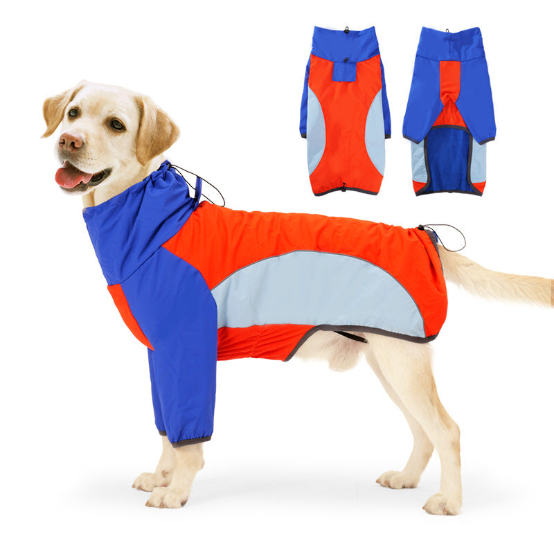KFX-9103421 Waterproof Warm Shell Jacket for Dogs in Red and Blue - Sizes XS to XXL Available
