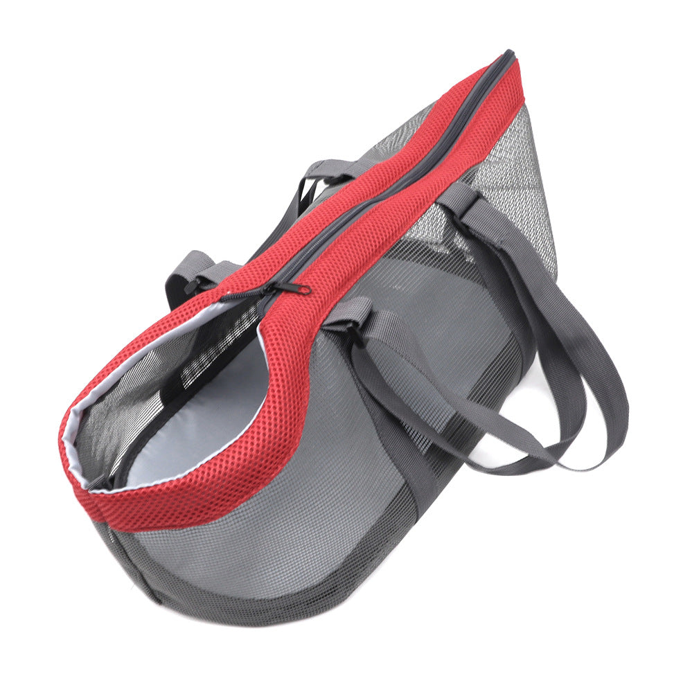 KFX-9106237 Foldable Large-Capacity Breathable Pet Handbag - Soft Nylon, Multiple Color Options