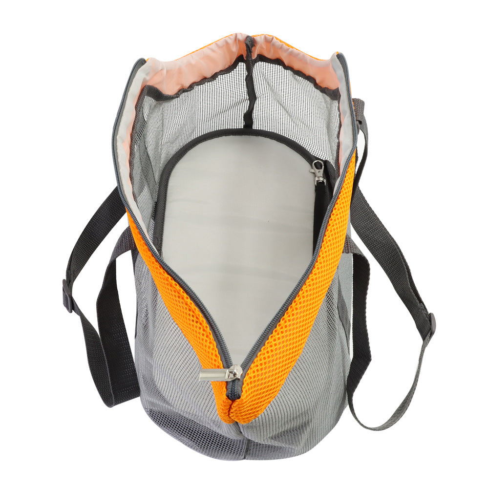 KFX-9106237 Foldable Large-Capacity Breathable Pet Handbag - Soft Nylon, Multiple Color Options
