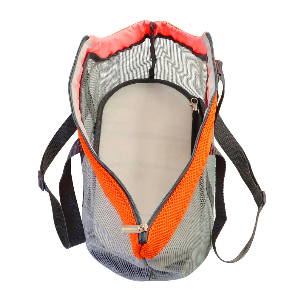 KFX-9106237 Foldable Large-Capacity Breathable Pet Handbag - Soft Nylon, Multiple Color Options