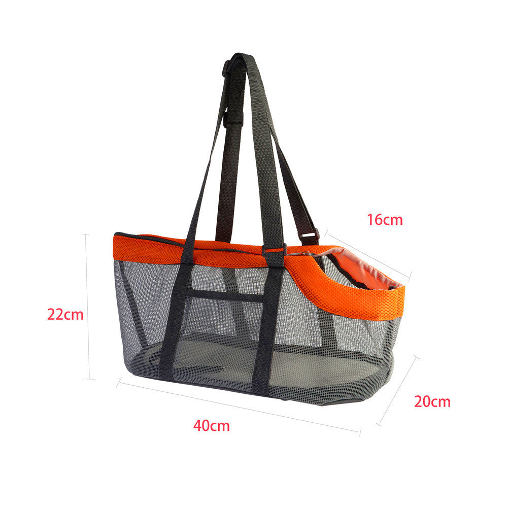 KFX-9106237 Foldable Large-Capacity Breathable Pet Handbag - Soft Nylon, Multiple Color Options