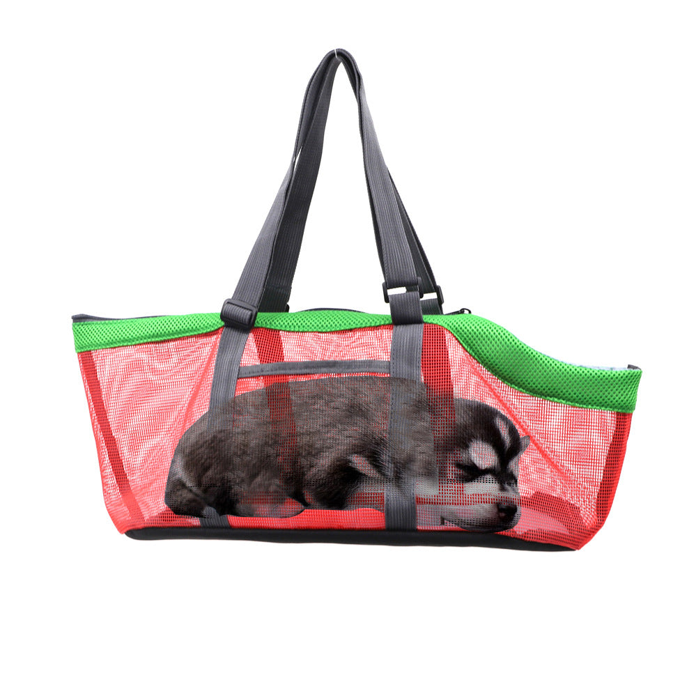 KFX-9106237 Foldable Large-Capacity Breathable Pet Handbag - Soft Nylon, Multiple Color Options