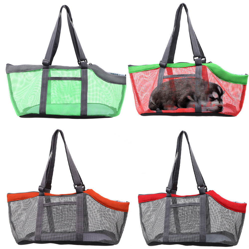 KFX-9106237 Foldable Large-Capacity Breathable Pet Handbag - Soft Nylon, Multiple Color Options