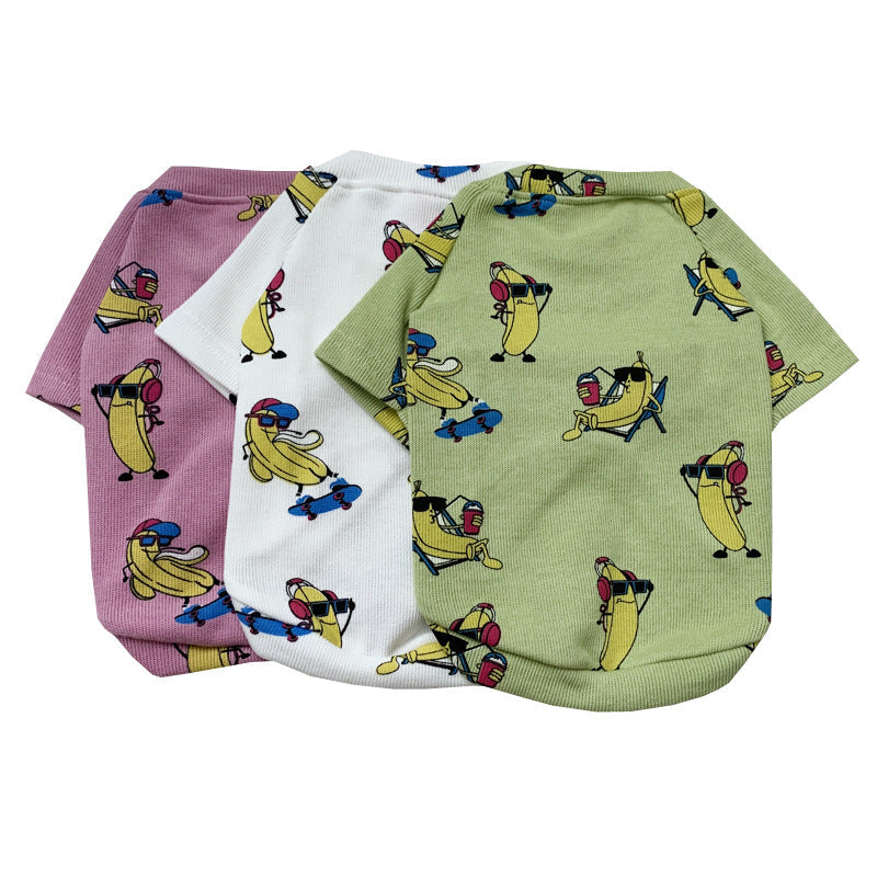 KFX-9109821 Matching Pet and Owner Casual Outfit - Elastic Two-Legged Clothing Set in Various Sizes