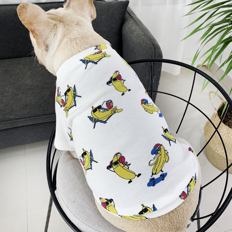 KFX-9109821 Matching Pet and Owner Casual Outfit - Elastic Two-Legged Clothing Set in Various Sizes