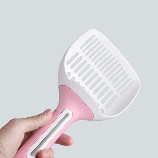 KFX-9110717 Large Cat Litter Scoop with Long Handle and Pores in Various Colors