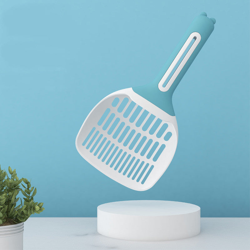 KFX-9110717 Large Cat Litter Scoop with Long Handle and Pores in Various Colors