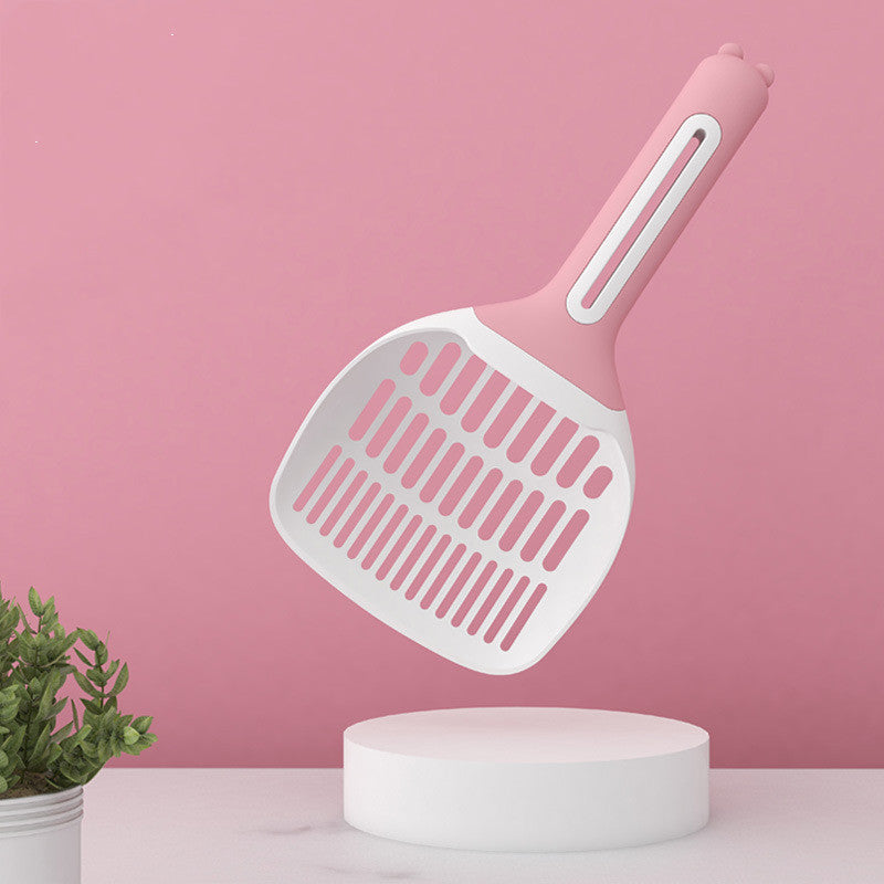 KFX-9110717 Large Cat Litter Scoop with Long Handle and Pores in Various Colors