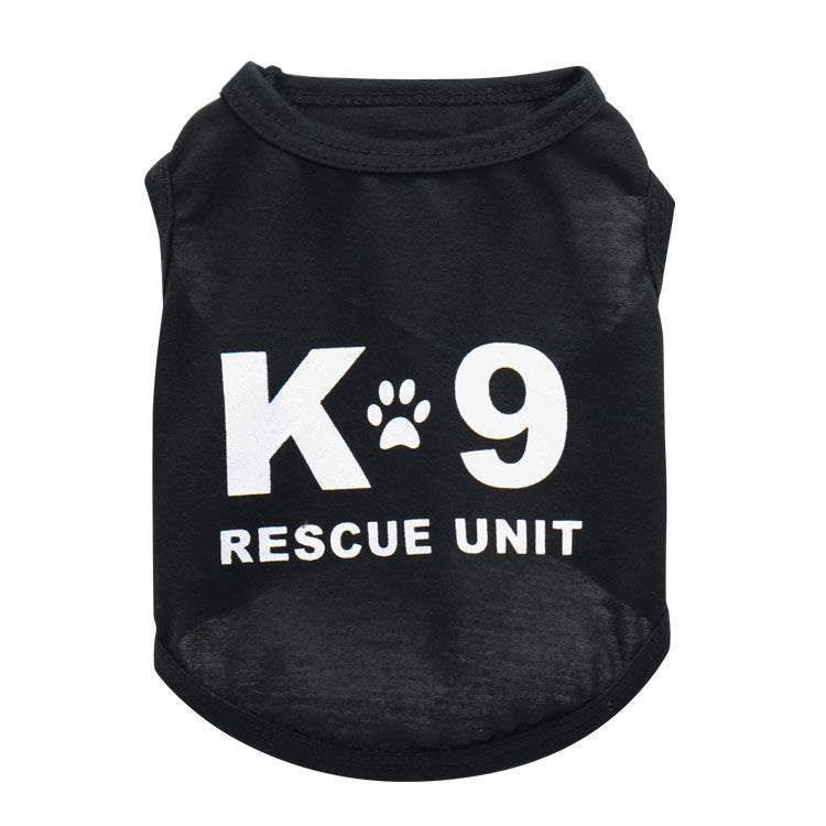 KFX-9111101 Breathable Cartoon Dog Vest for Spring and Autumn - Lightweight Polyester Design