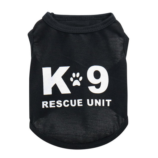 KFX-9111101 Breathable Cartoon Dog Vest for Spring and Autumn - Lightweight Polyester Design