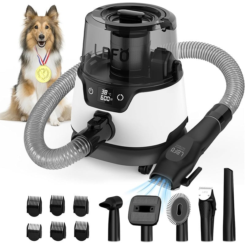 KFX-9118141 High-Power Low Noise Pet Hair Suction Cleaning and Blowing Tool with Trimmer and Brushes