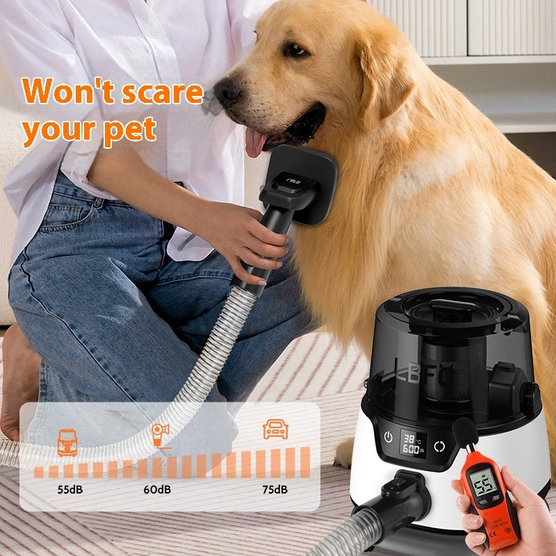 KFX-9118141 High-Power Low Noise Pet Hair Suction Cleaning and Blowing Tool with Trimmer and Brushes
