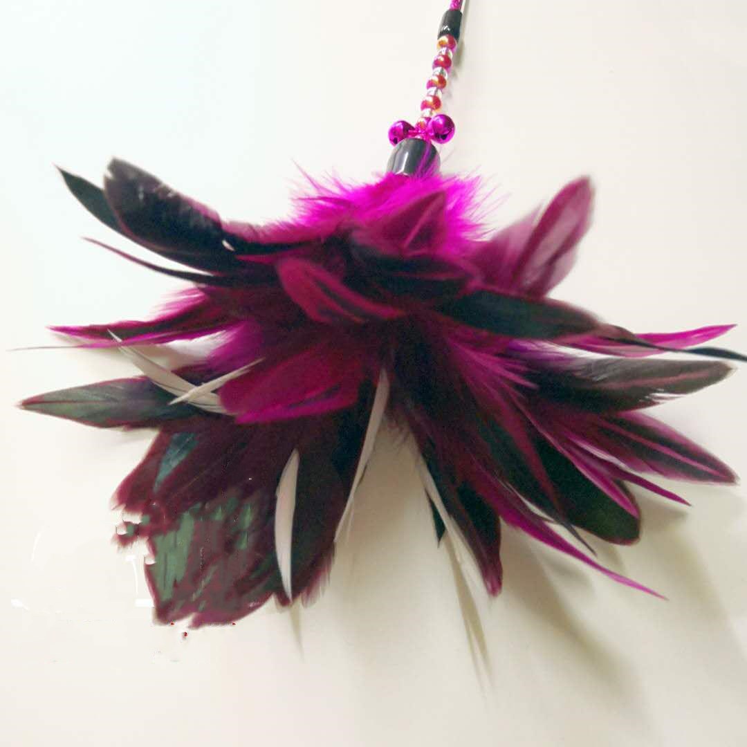 KFX-9121085 Colorful Feather Cat Toy Stick for Engaging Playtime and Exercise