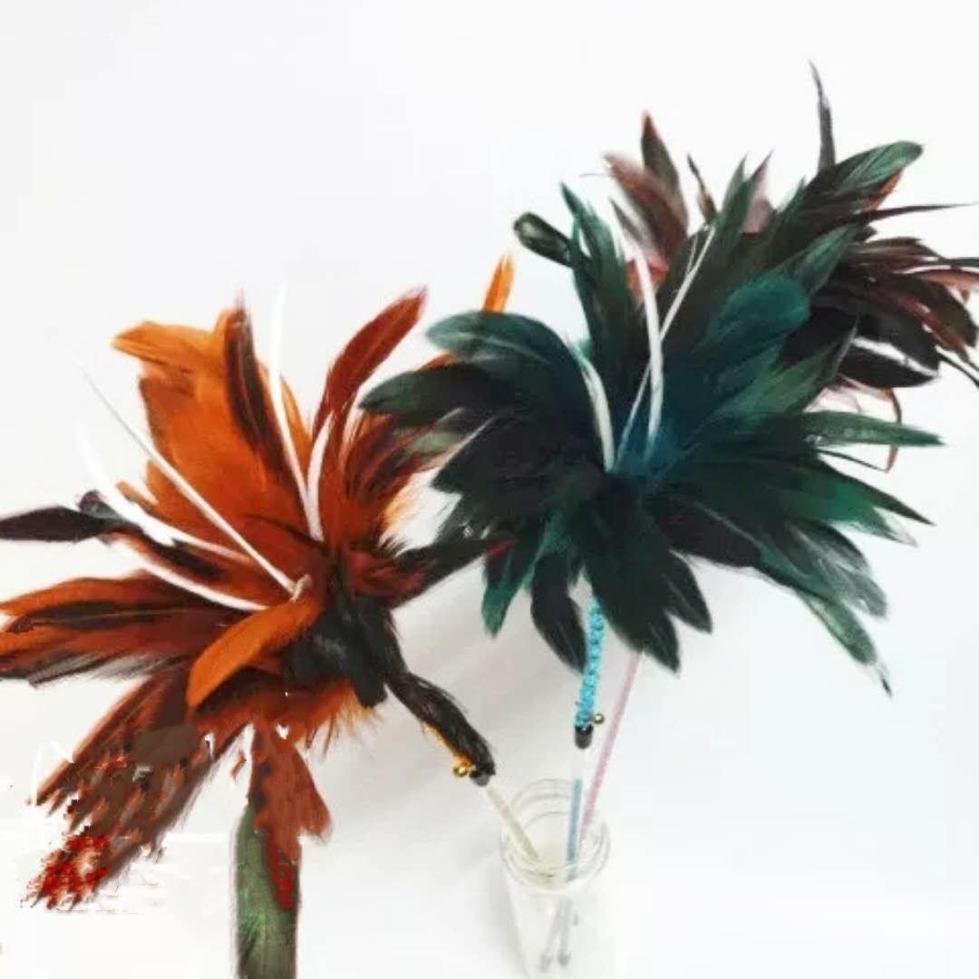 KFX-9121085 Colorful Feather Cat Toy Stick for Engaging Playtime and Exercise