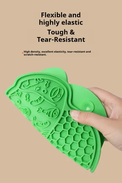 KFX-9122237 Suction Dog and Cat Slow Feeder Mat for Enrichment and Mealtime Fun