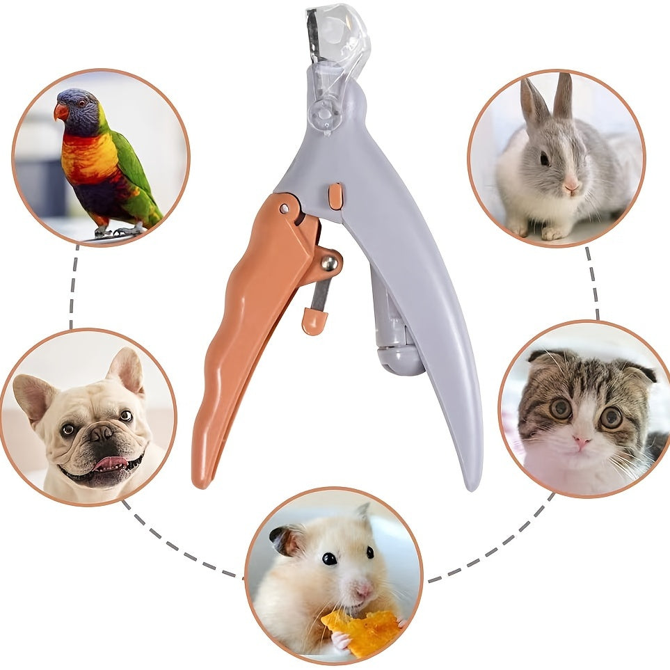 KFX-9123517 LED Pet Nail Trimmer with Magnifying Glass and Nail Catcher for Safe Dog and Cat Clipping