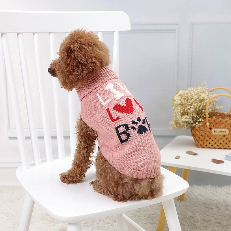KFX-9124413 Cozy Round Neck Fleece Coat for Cats and Dogs in Pink and Beige - Acrylic Material Available in Sizes XX, S, M, L, XL
